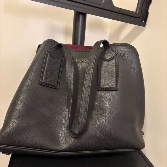 Large Black Pebbled Leather Michael Kors Tote - Picture 2 of 6